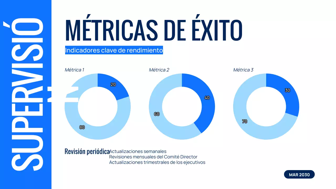 presentación del evento del equipo blue modern