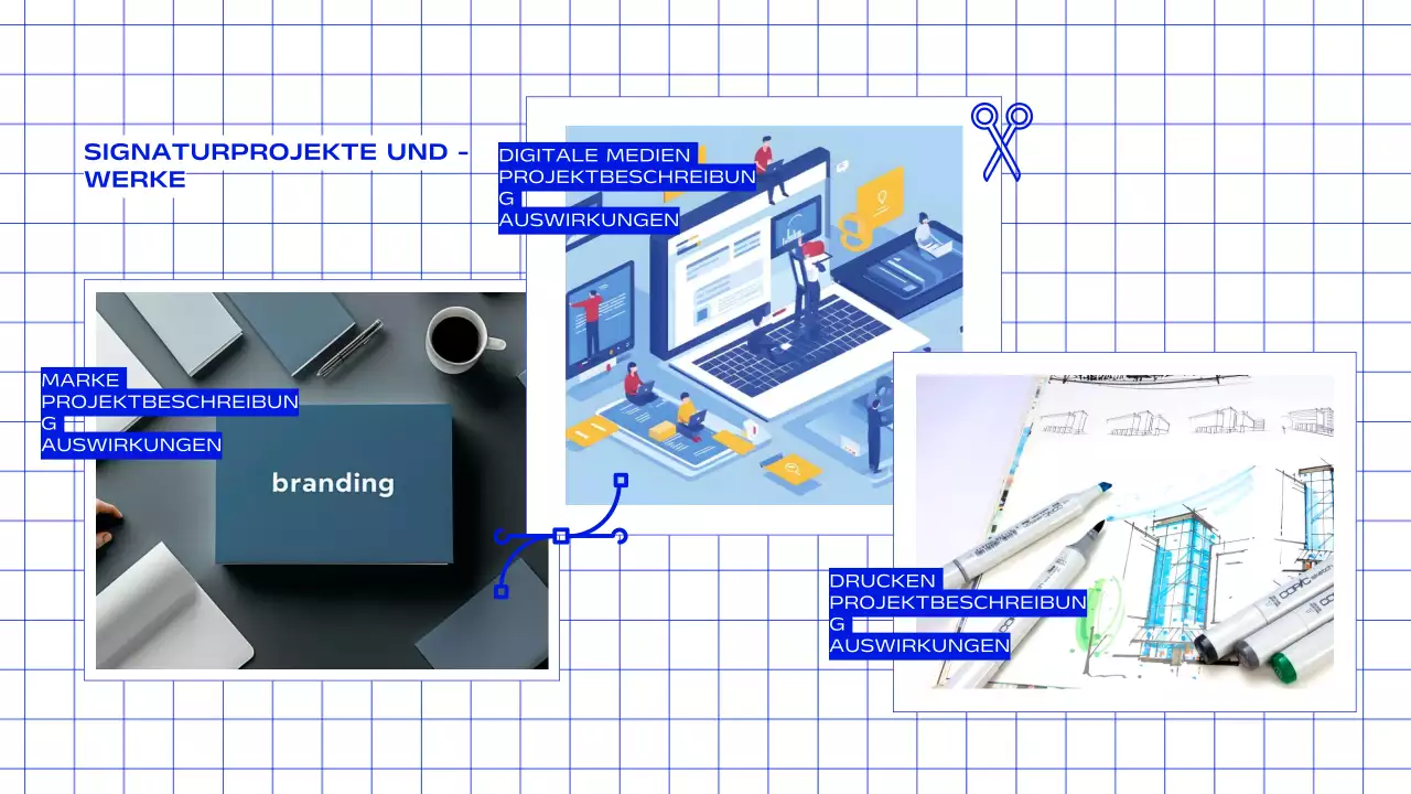 Kreatives Portfolio für Grafikdesigner