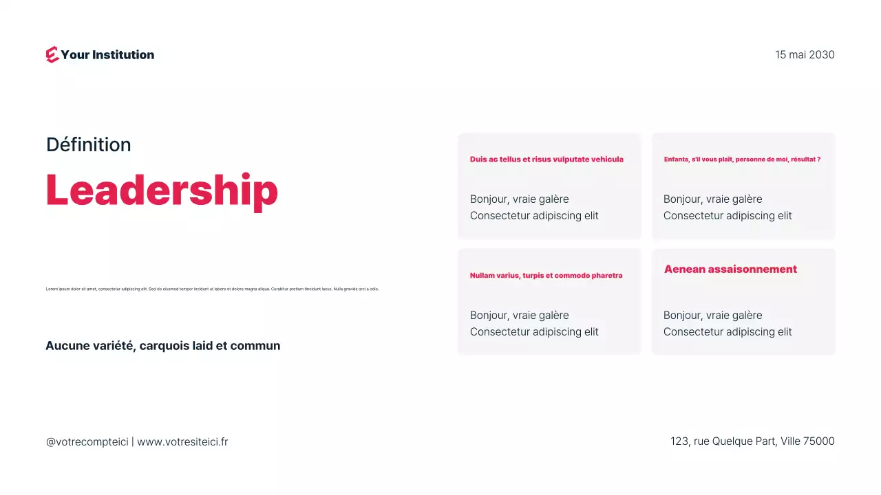 Présentation simple d'un webinaire