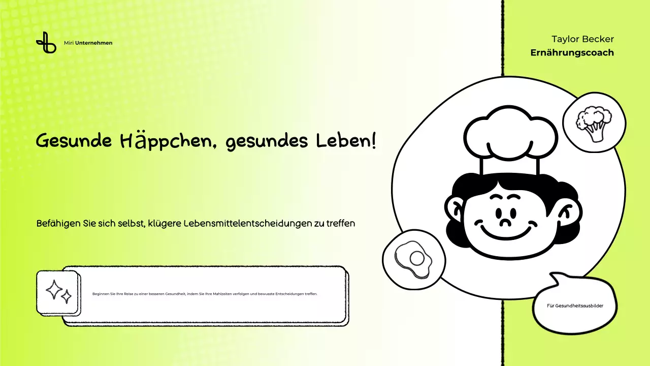 Präsentation zum Green Food Tracker