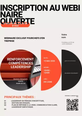 Grey Black Orange Modern Business Registration