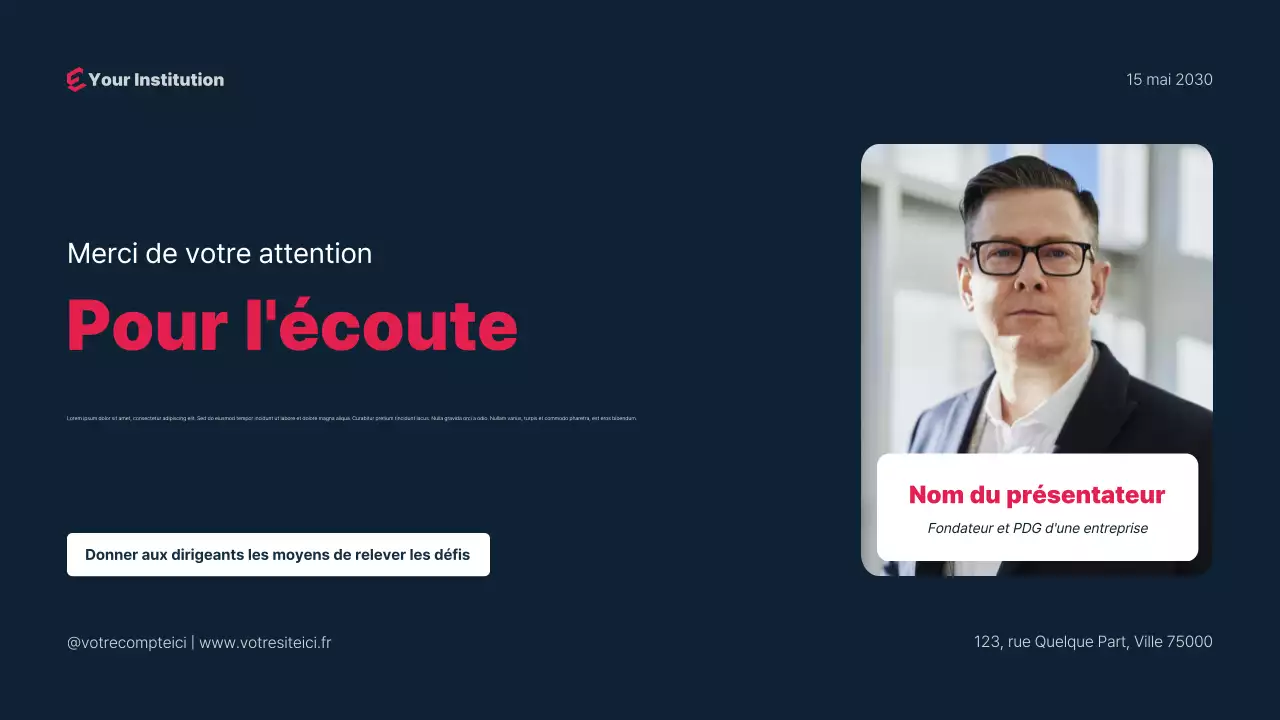 Présentation simple d'un webinaire