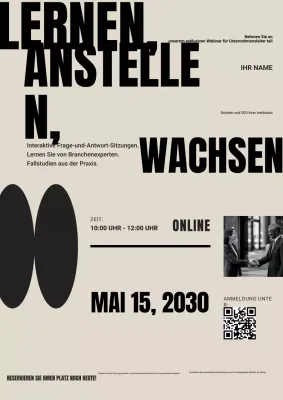 Grau Schwarz Modern Business Promotion