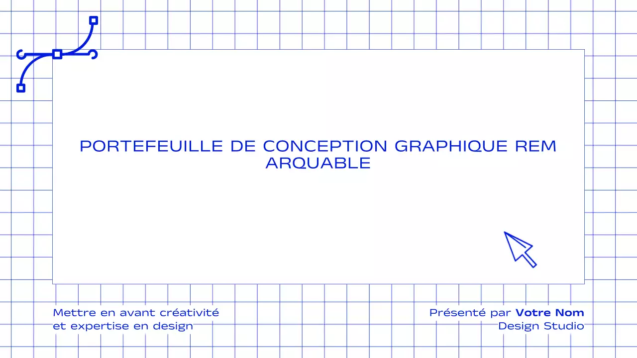 Portfolio créatif pour les graphistes