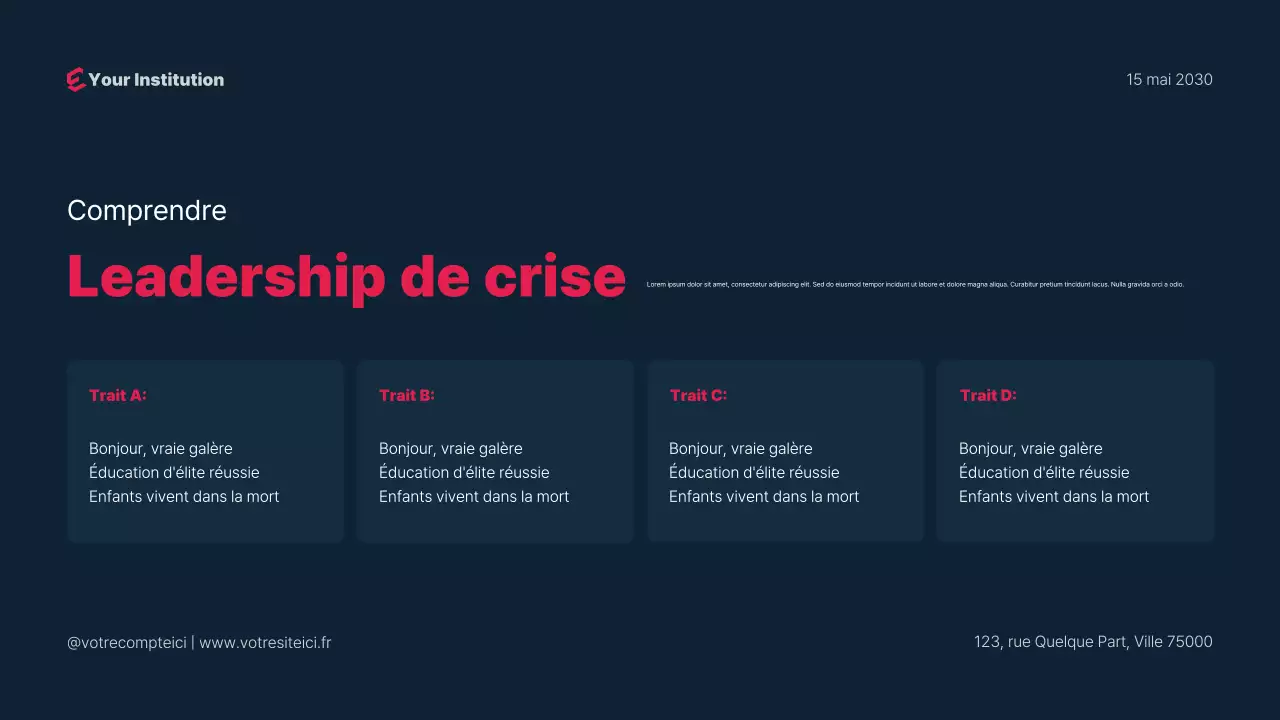 Présentation simple d'un webinaire