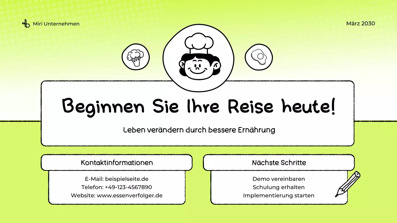 Präsentation zum Green Food Tracker