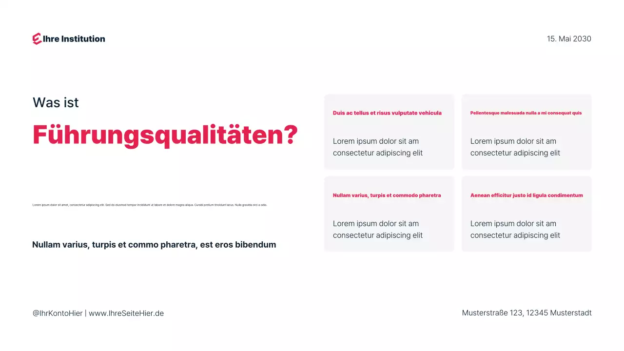 Einfache Webinar-Präsentation