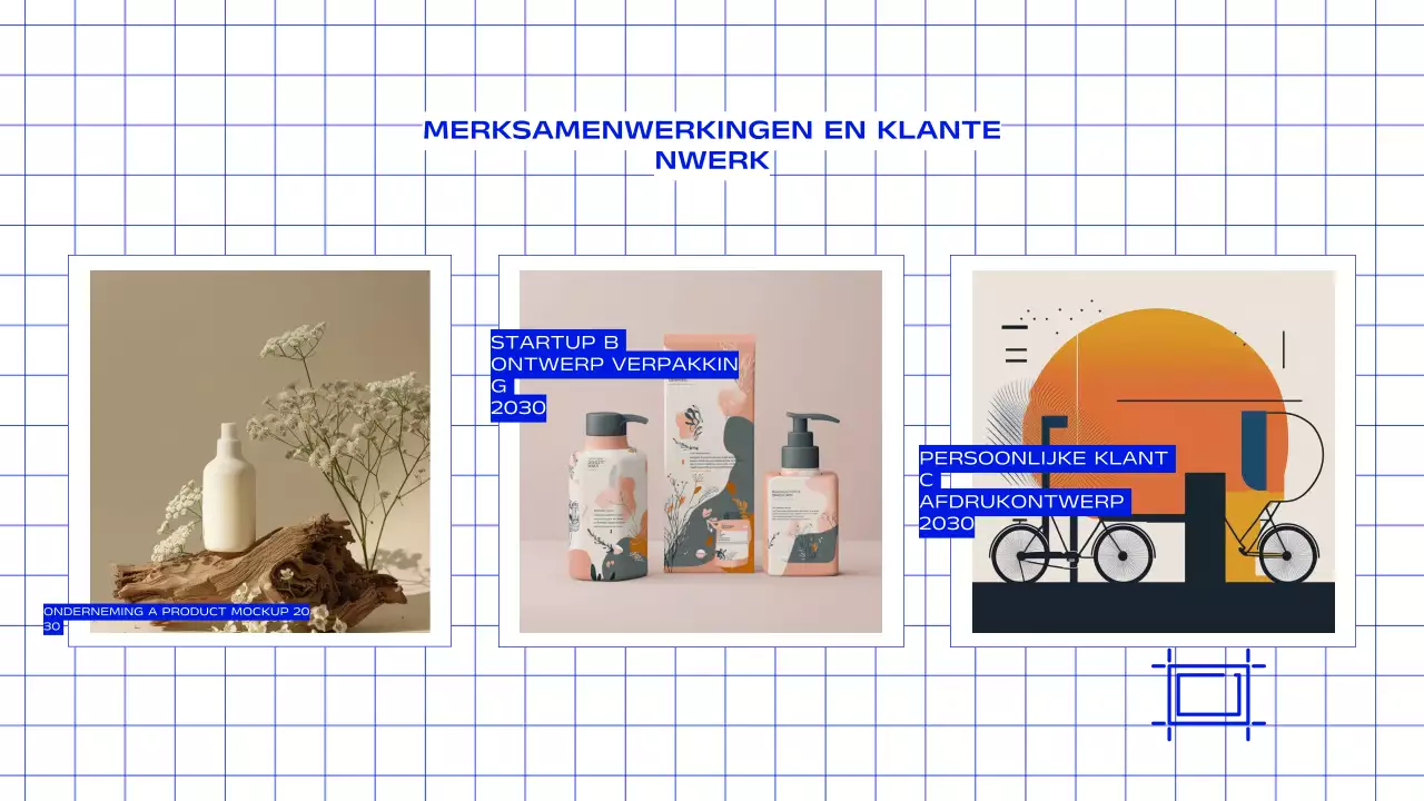 Creatief portfolio voor grafisch ontwerpers