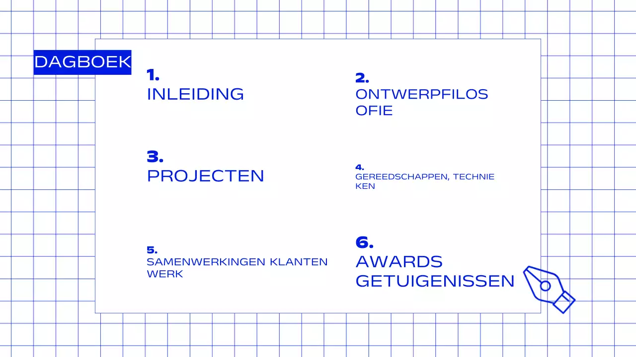 Creatief portfolio voor grafisch ontwerpers