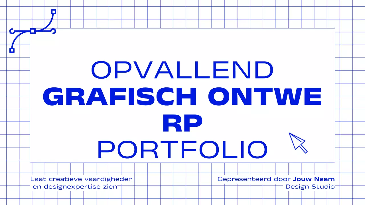 Creatief portfolio voor grafisch ontwerpers