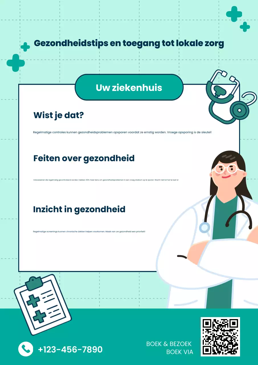 teal modern gezondheidsbericht