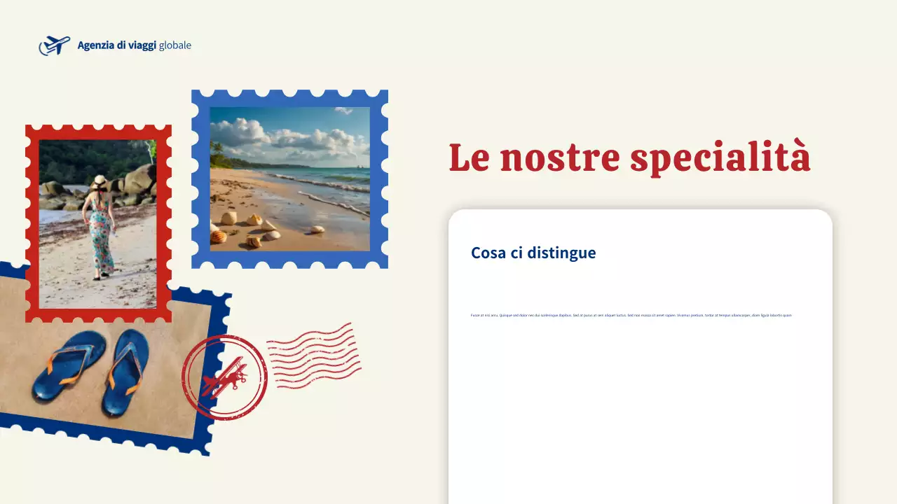 pubblicità di viaggio moderna blu