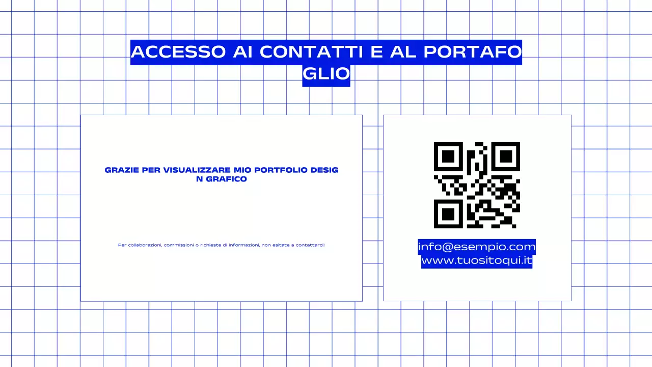 Portfolio creativo per designer grafici
