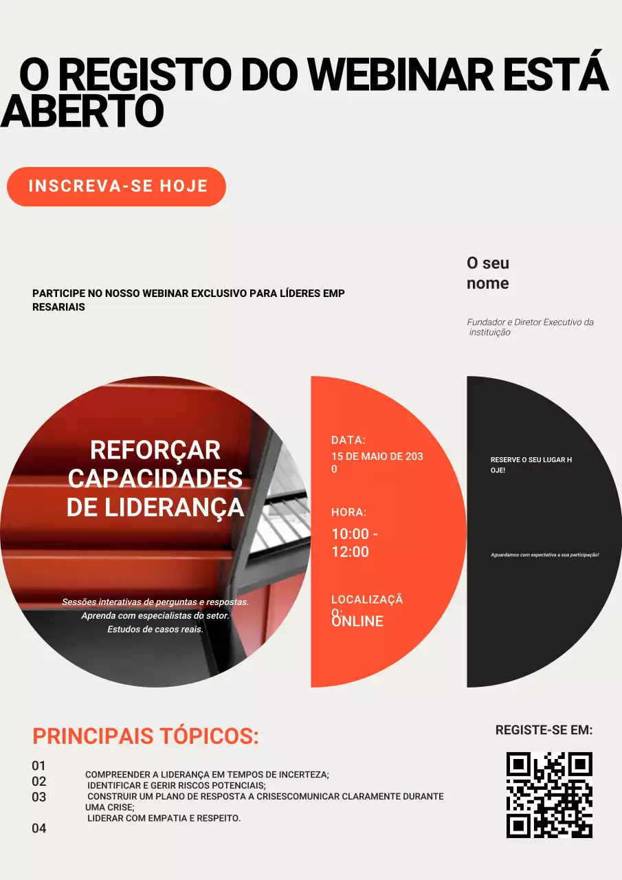 Cinzento Preto Laranja Registo comercial moderno
