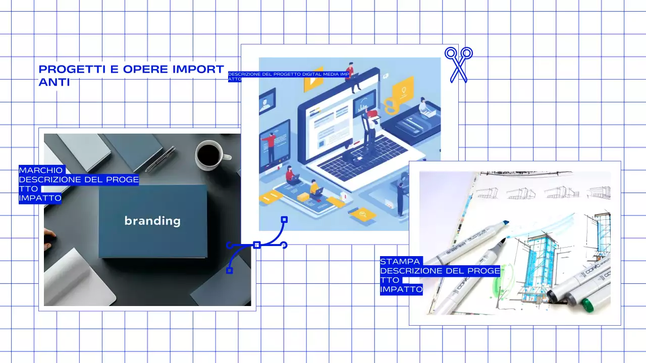 Portfolio creativo per designer grafici