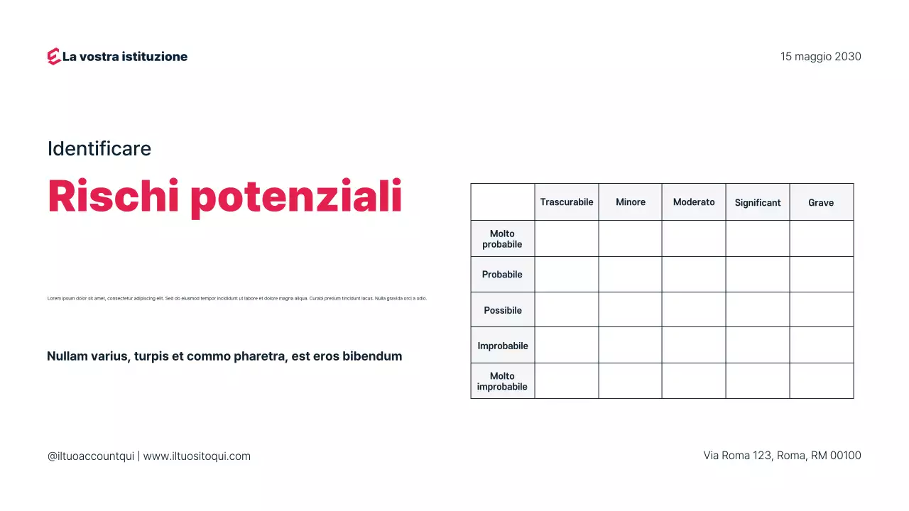 Semplice presentazione del webinar