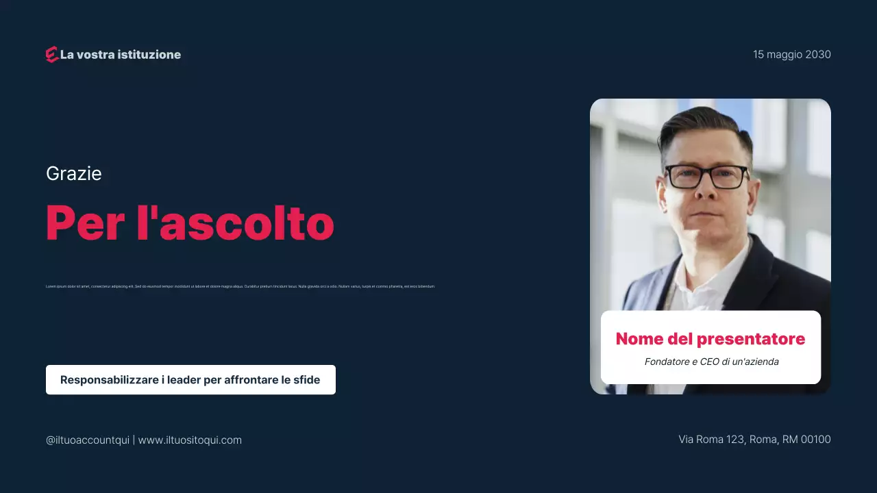 Semplice presentazione del webinar
