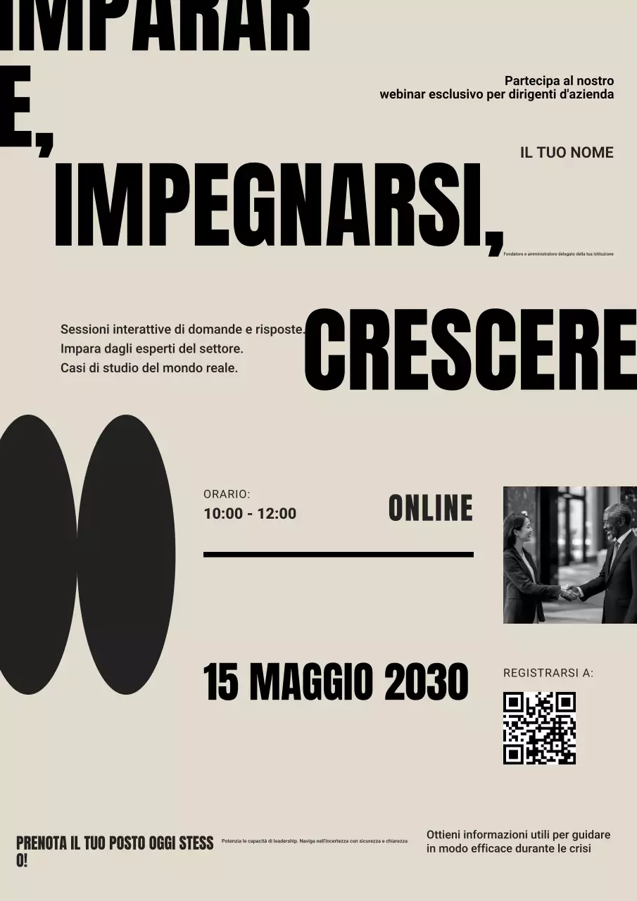 Grigio Nero Promozione aziendale moderna