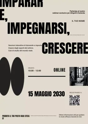 Grigio Nero Promozione aziendale moderna