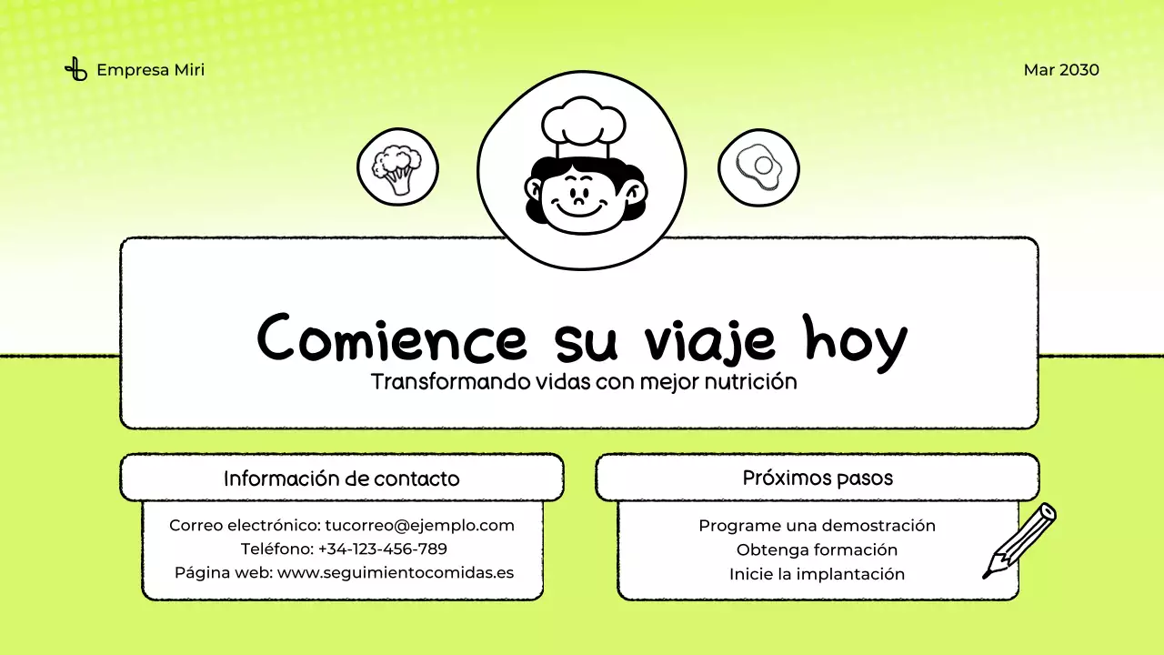 Presentación del Rastreador de alimentos ecológicos