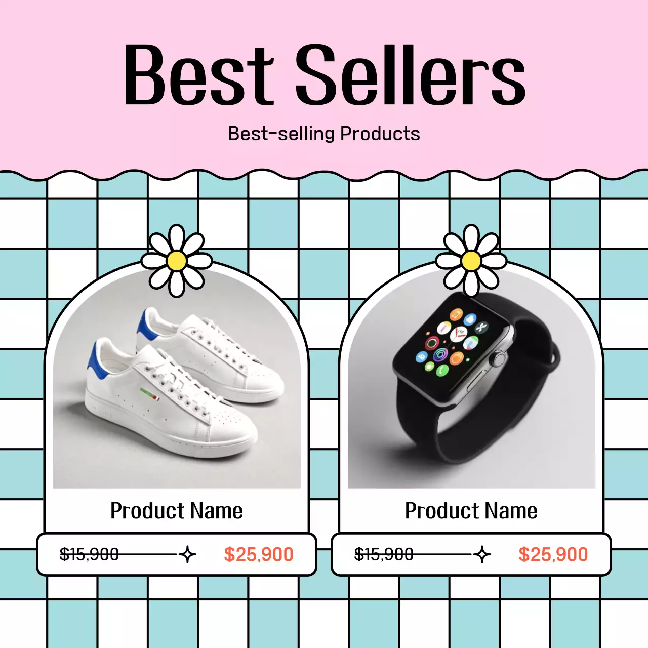 A light blue, cute sale