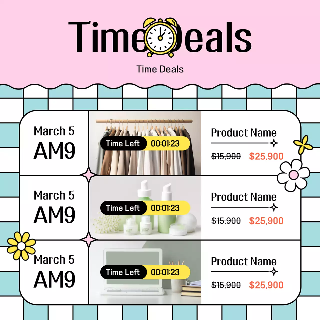 A light blue, cute sale