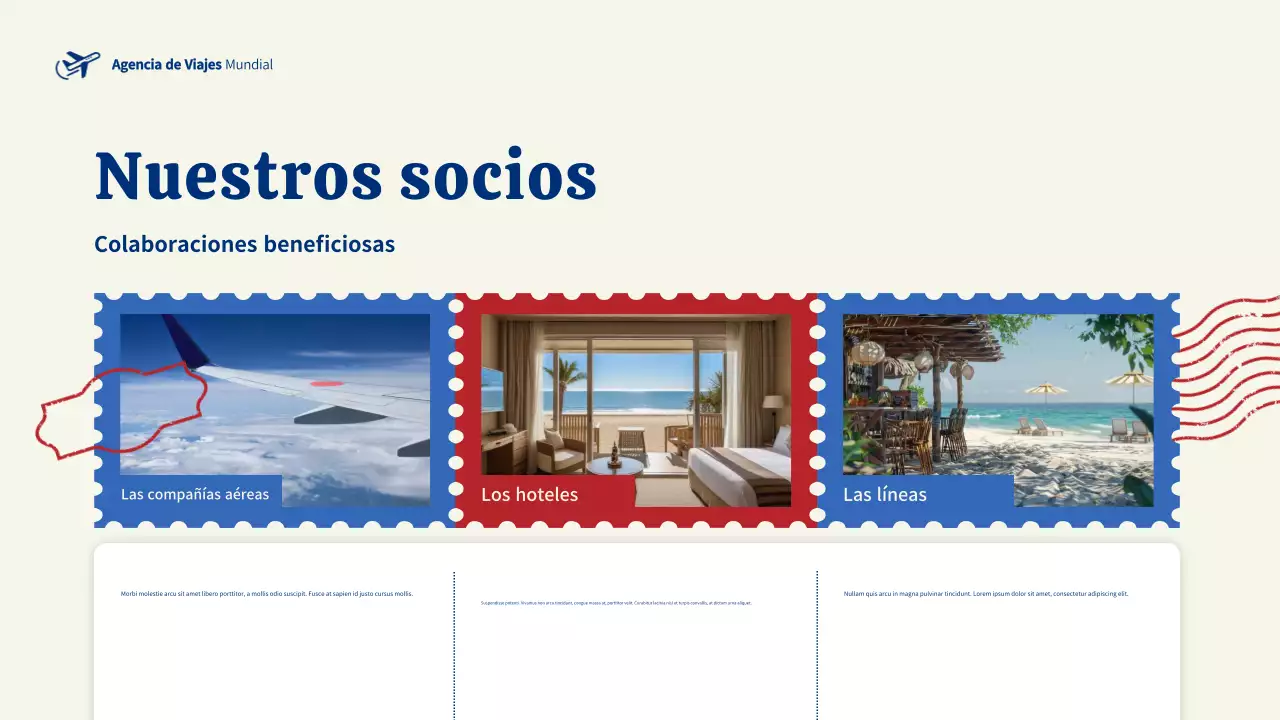 anuncio de viaje moderno azul