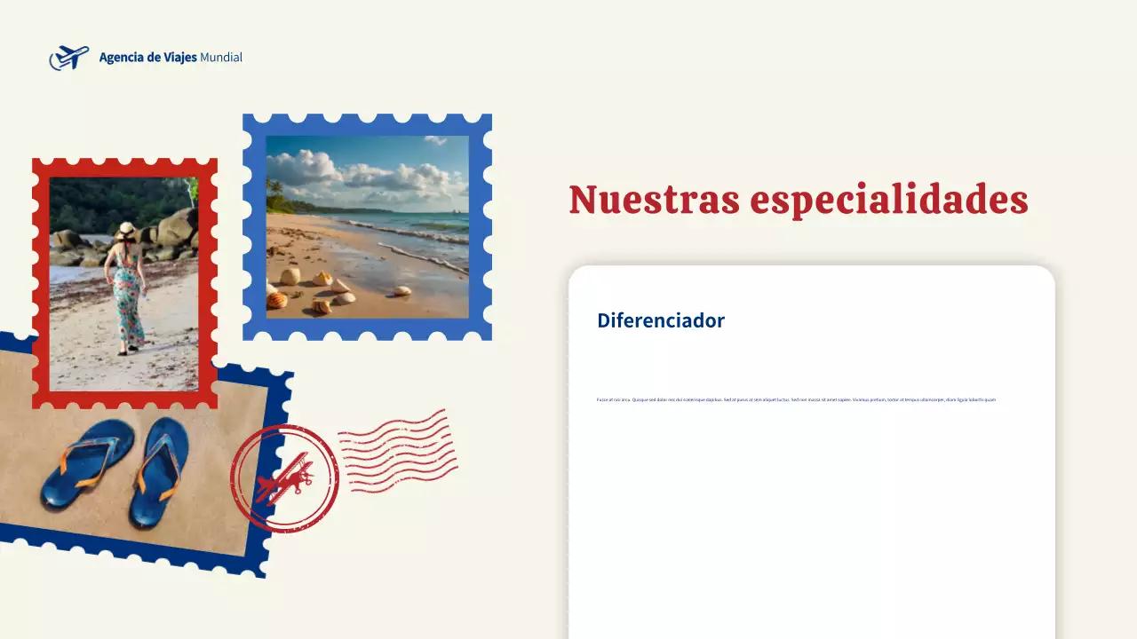 anuncio de viaje moderno azul