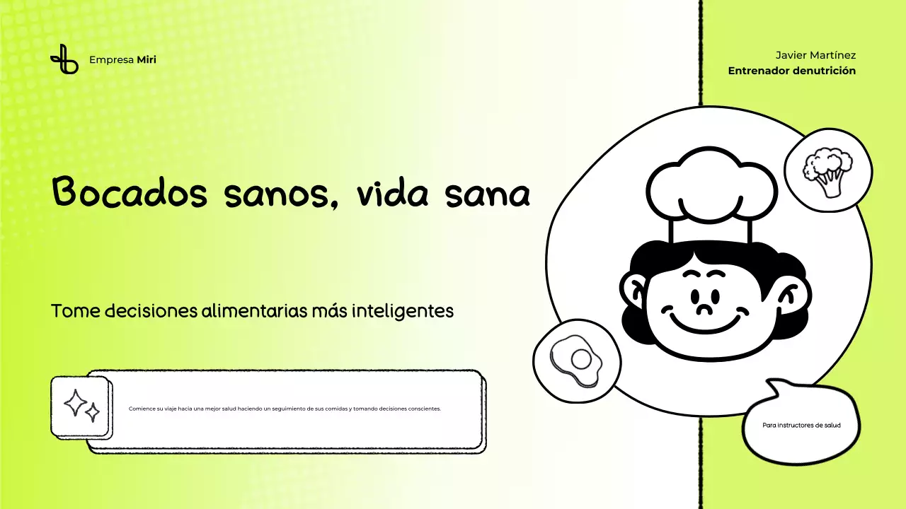 Presentación del Rastreador de alimentos ecológicos