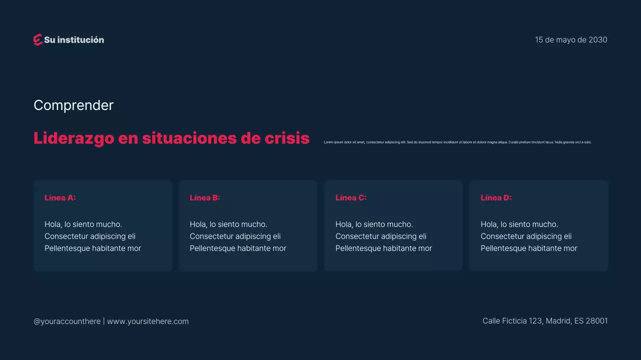 Presentación sencilla de un seminario web