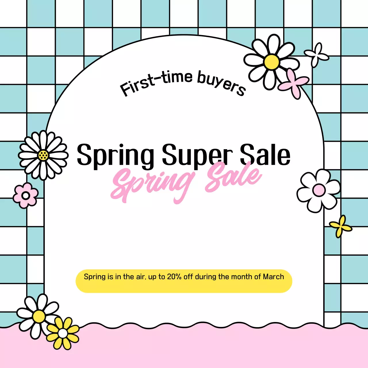 A light blue, cute sale