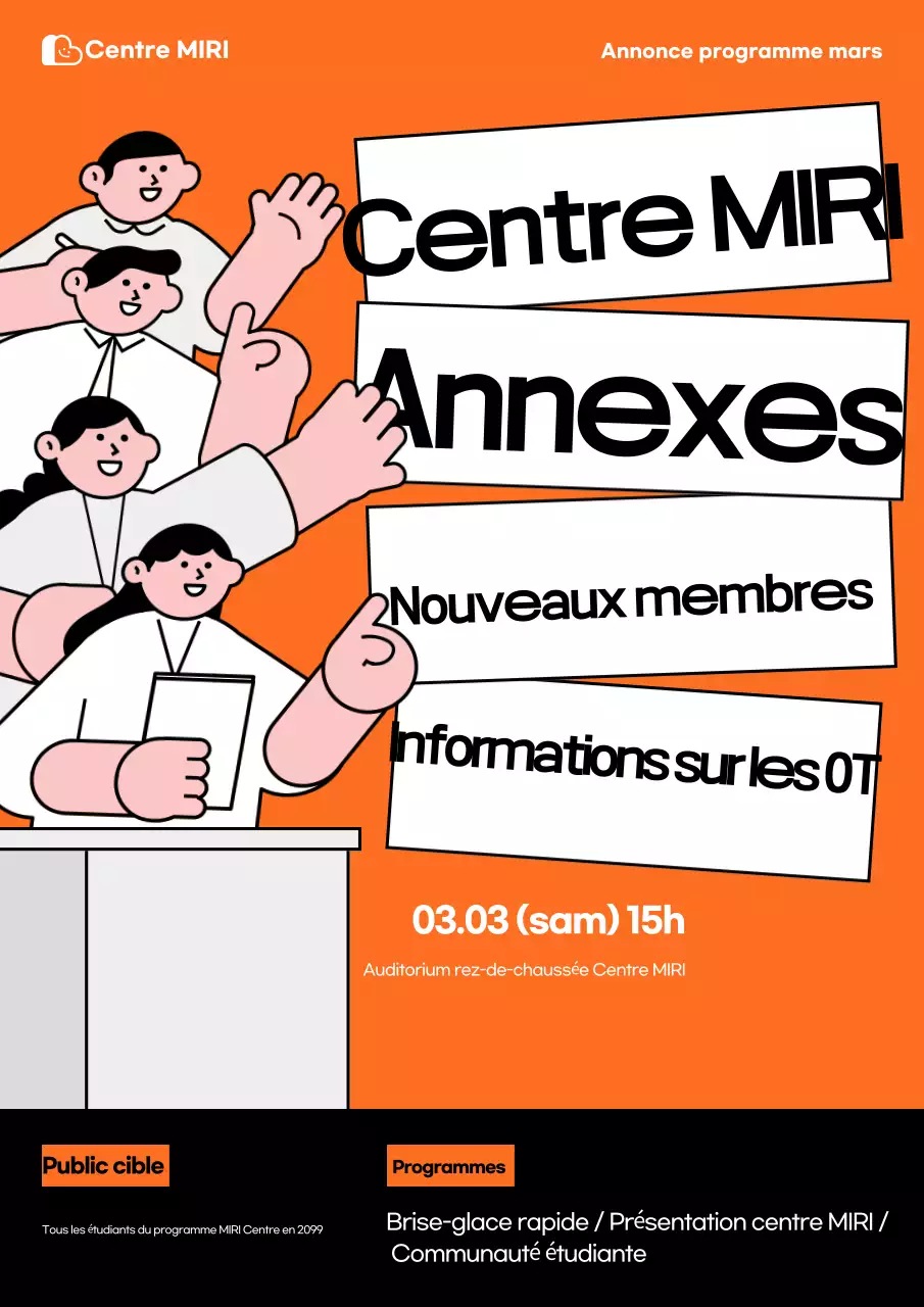 Prospectus de recrutement d'Orange Pop