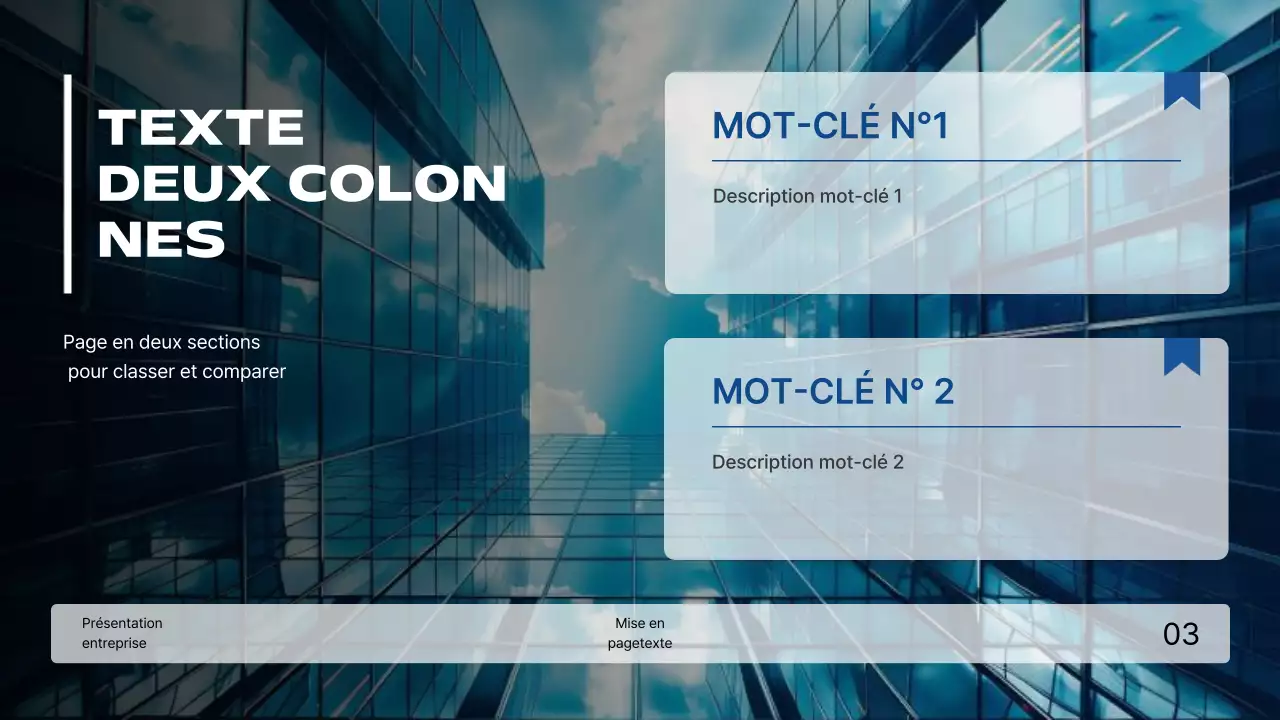 Une collection de modèles qui offrent un arrière-plan moderne en bleu