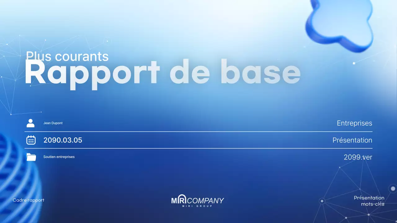 Une collection de modèles qui offrent un arrière-plan moderne en bleu