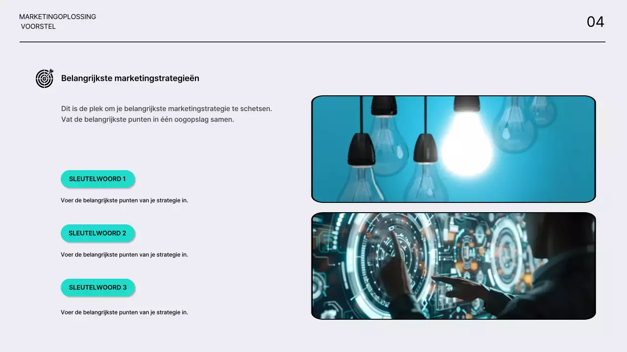 Perfecte, schone voorstellen voor marketingoplossingen
