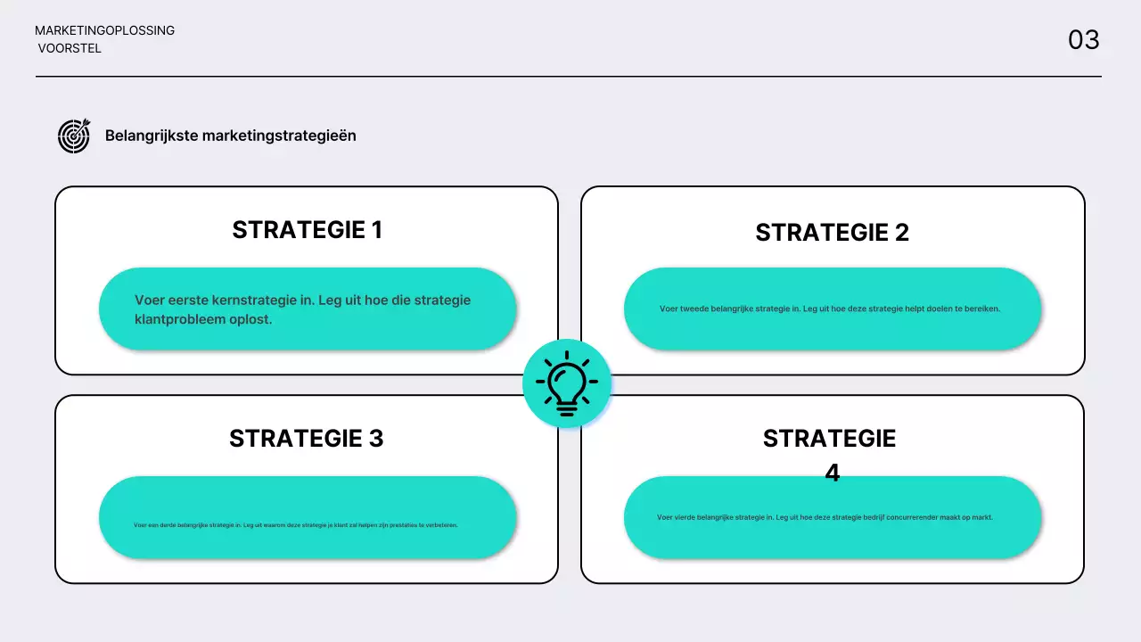 Perfecte, schone voorstellen voor marketingoplossingen