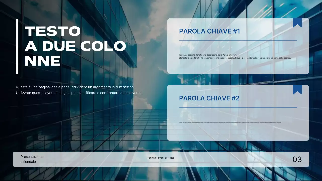 Una collezione di modelli che forniscono uno sfondo moderno in blu