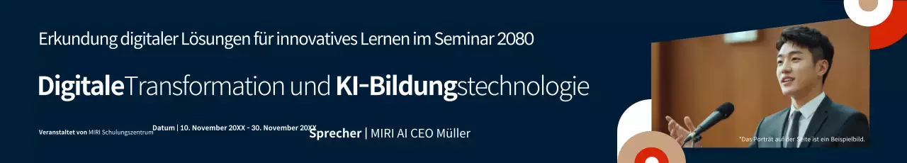 Blue Modern Education-Gespräche