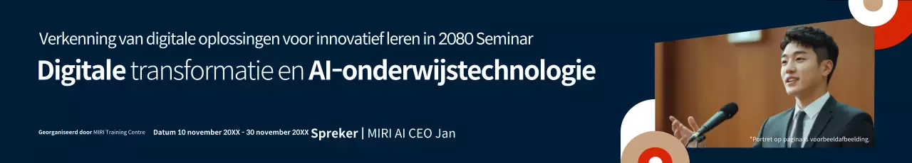 Blue Modern Onderwijsgesprekken