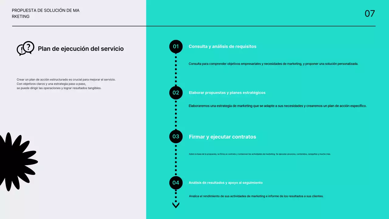 Propuestas de soluciones de marketing limpias y nítidas