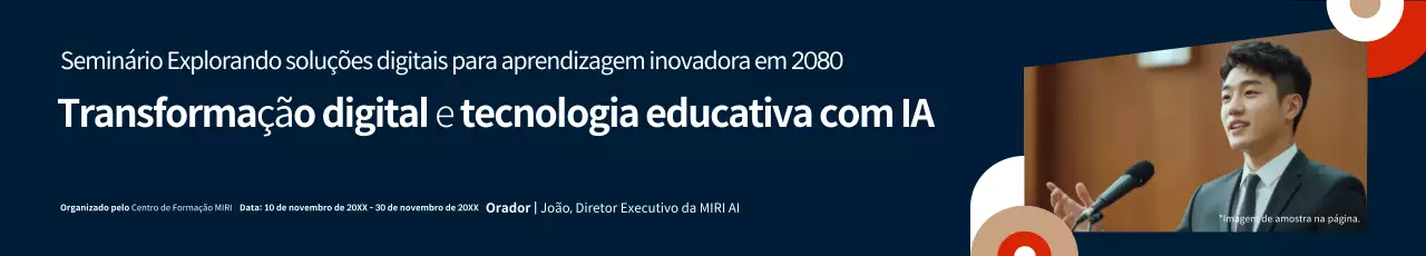 Palestras sobre a Educação Moderna Azul