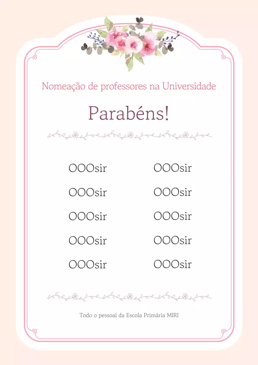 Memorial do Pessoal Simples Bege