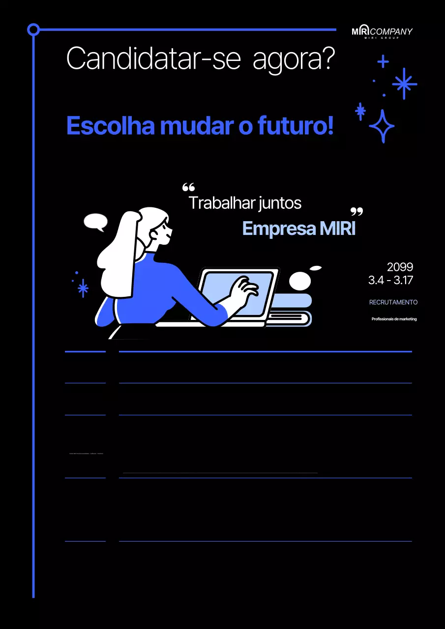 Blue Modern Ofertas de emprego