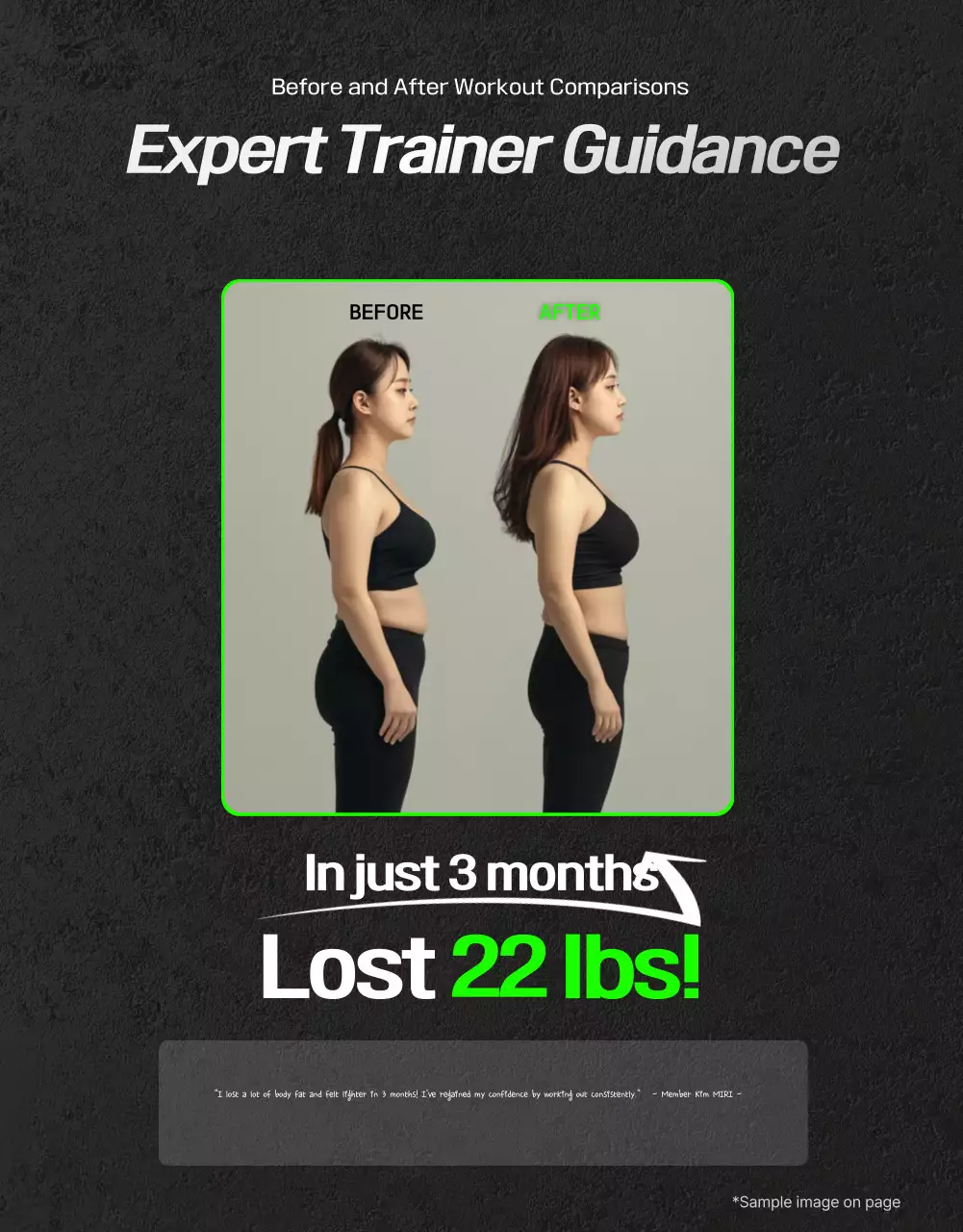 Iklan Kebugaran Modern Hitam