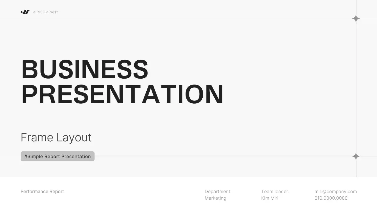 Relatórios empresariais minimalistas em branco