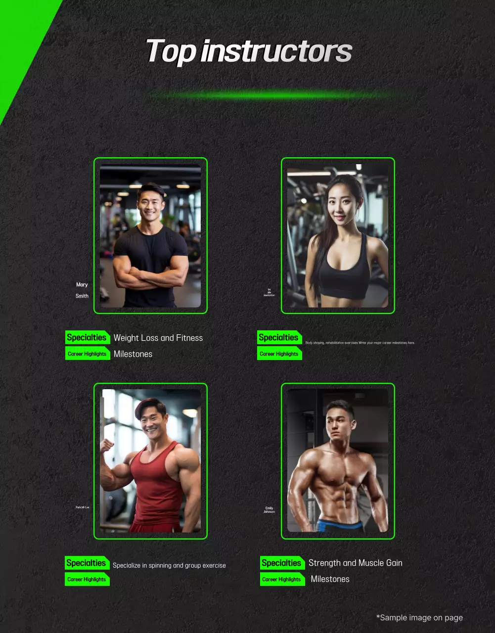 Iklan Kebugaran Modern Hitam