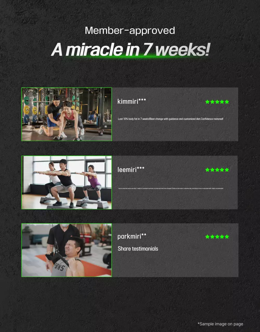 Iklan Kebugaran Modern Hitam