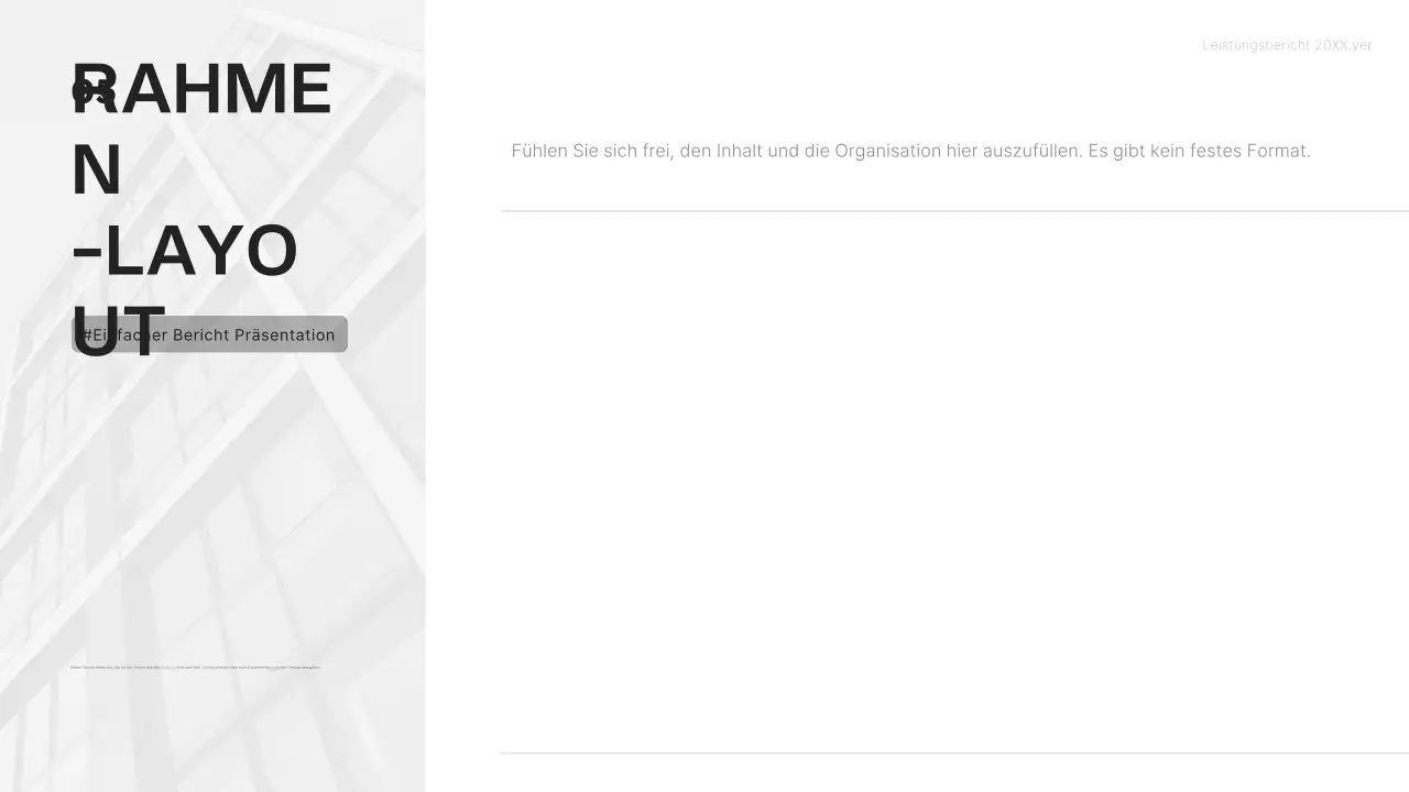 Weiße minimalistische Geschäftsberichte