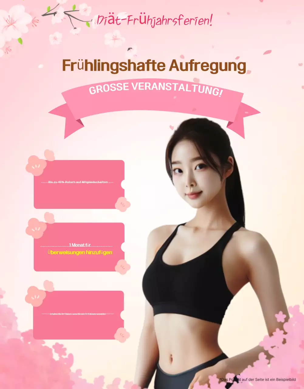 Black Modern Fitness Anzeige