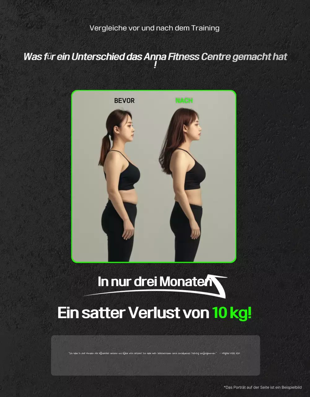 Black Modern Fitness Anzeige